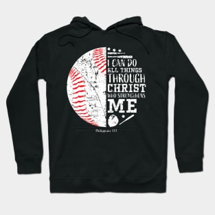 Christian Baseball I Can Do All Things Religious Verses Hoodie